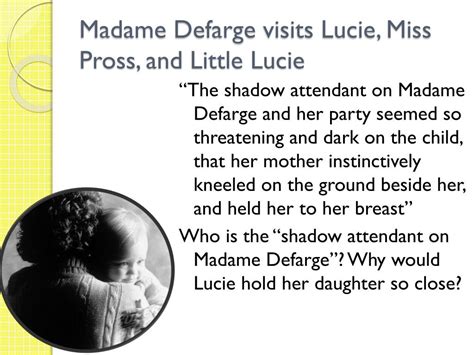 What does Miss Pross do to protect Lucie and her child and what .